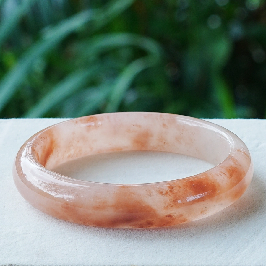 Vòng Tay Ngọc Kim Ty (Đào Hoa Nương) Tự Nhiên | DZ26040300461