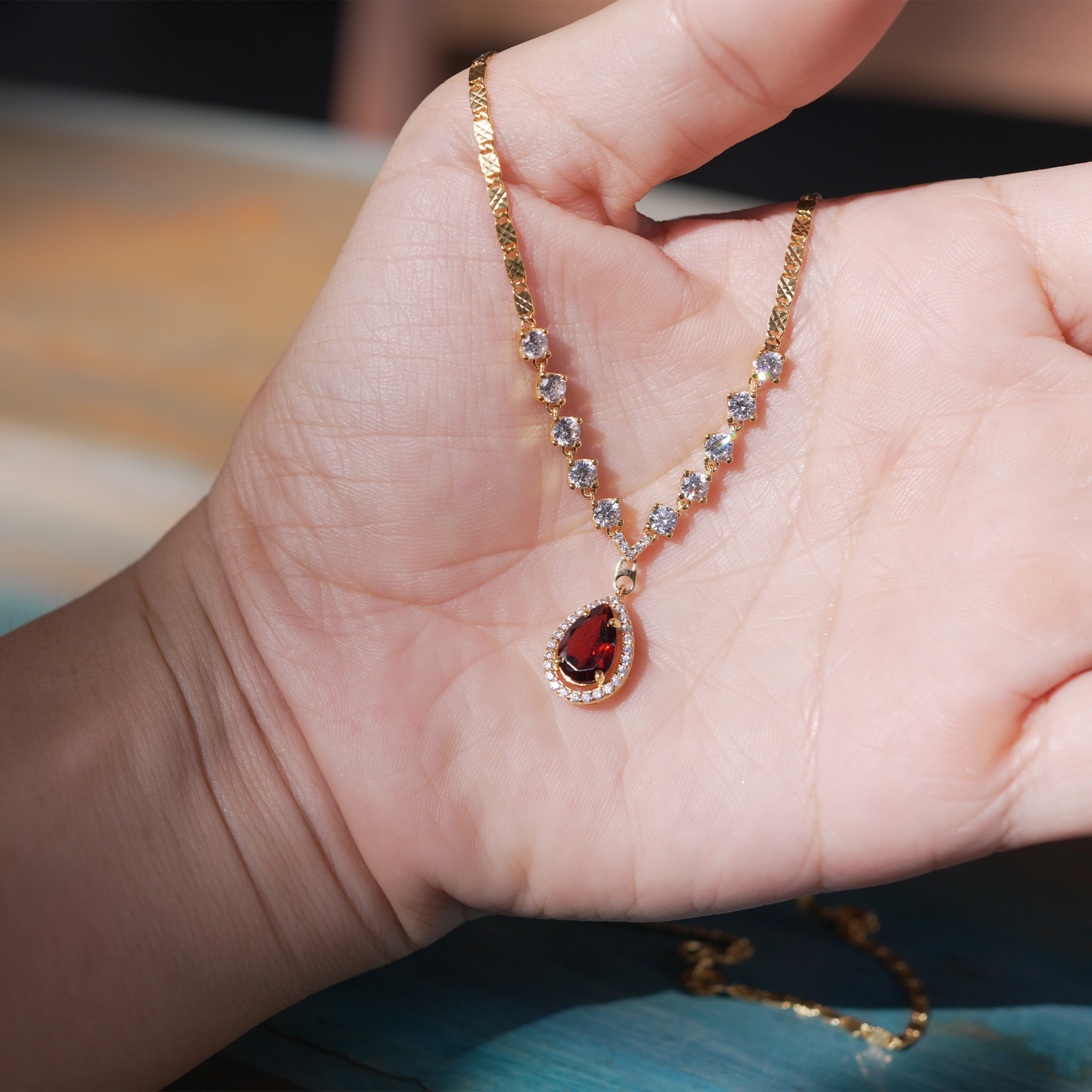 Dây Chuyền Garnet Thiên Nhiên (Ngọc Hồng Lựu) — 4