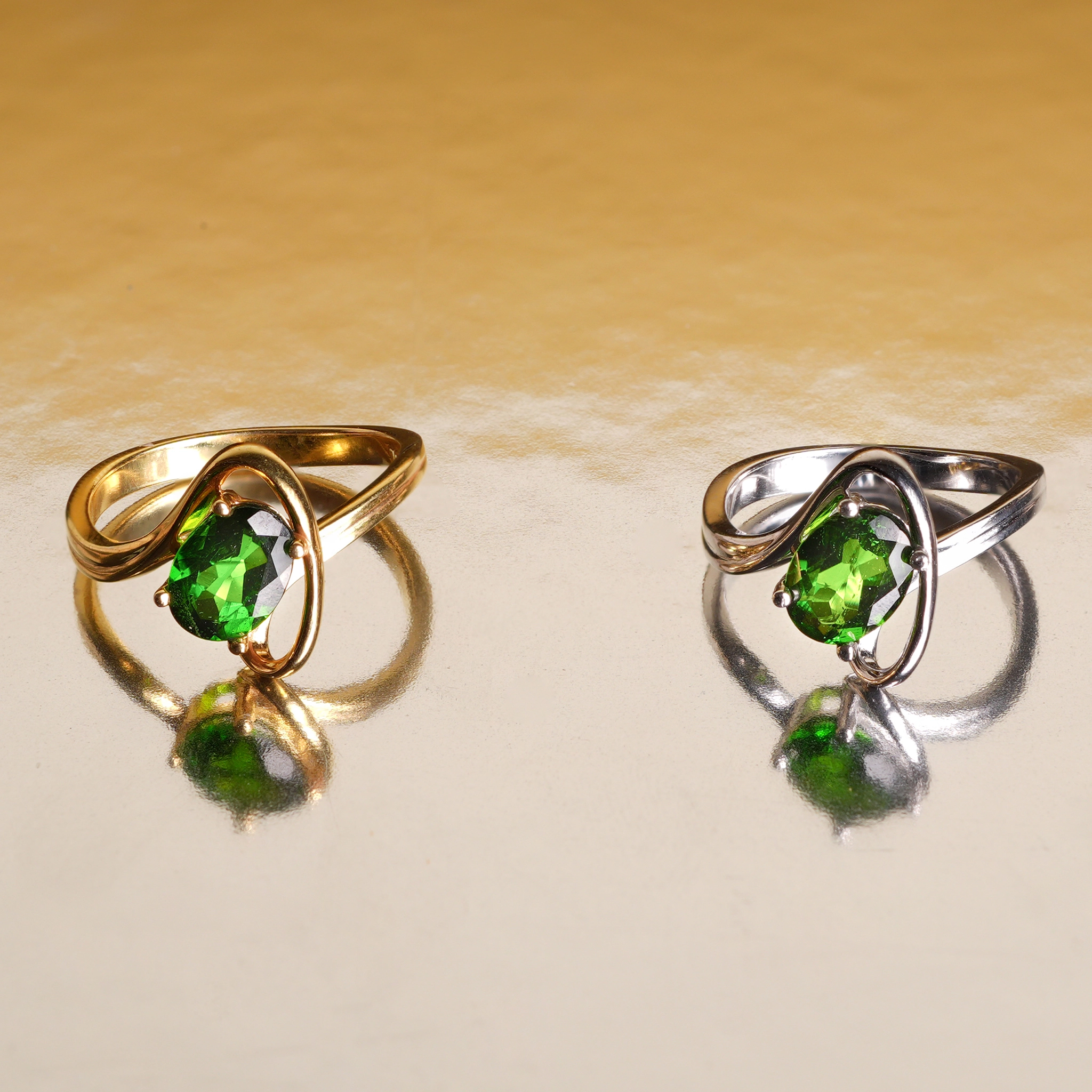 Nhẫn Diopside Thiên Nhiên Xanh Lục Bảo  — 1