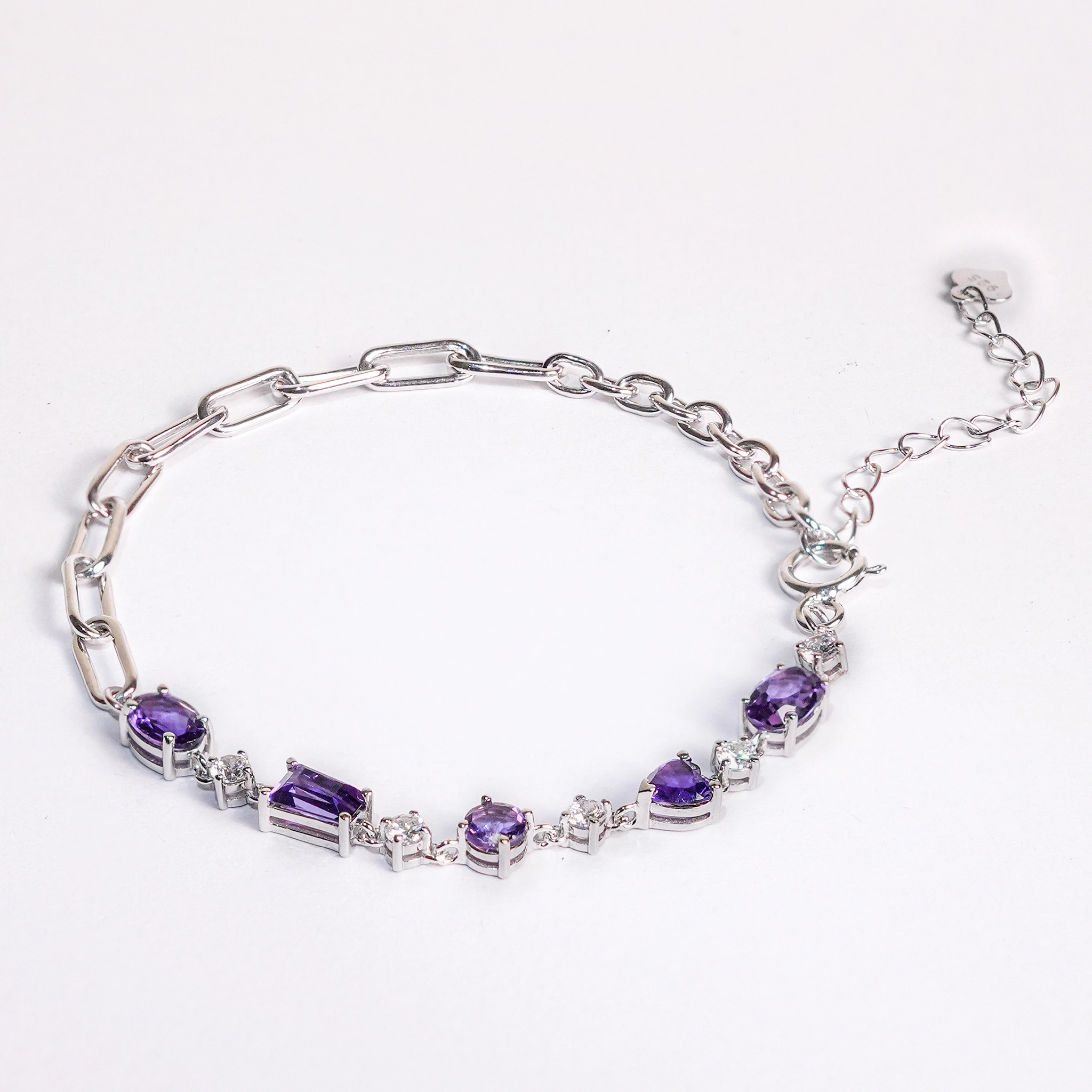 Lắc Tay Thạch Anh Tím Amethyst Tự Nhiên SCB02 — 3