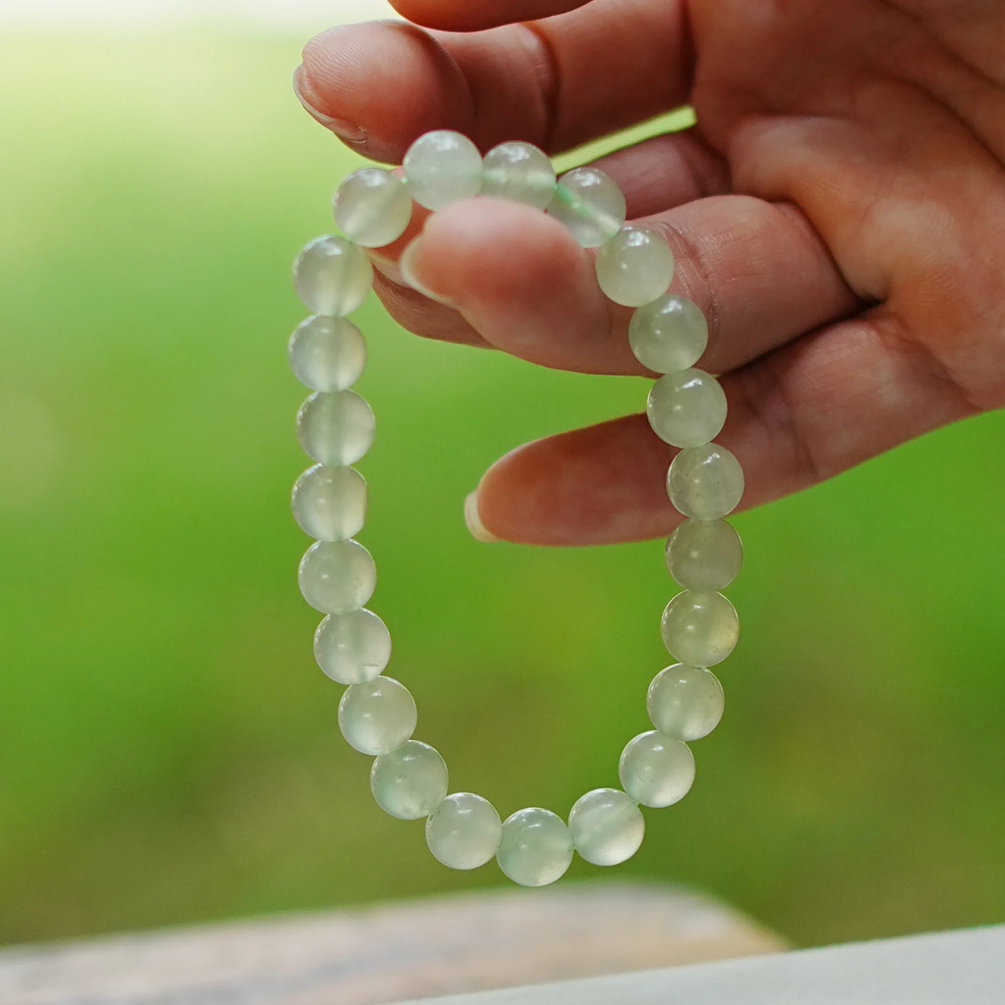 Chuỗi Vòng Tay Ngọc Tụ Nham Xiuyan Tự Nhiên — 3