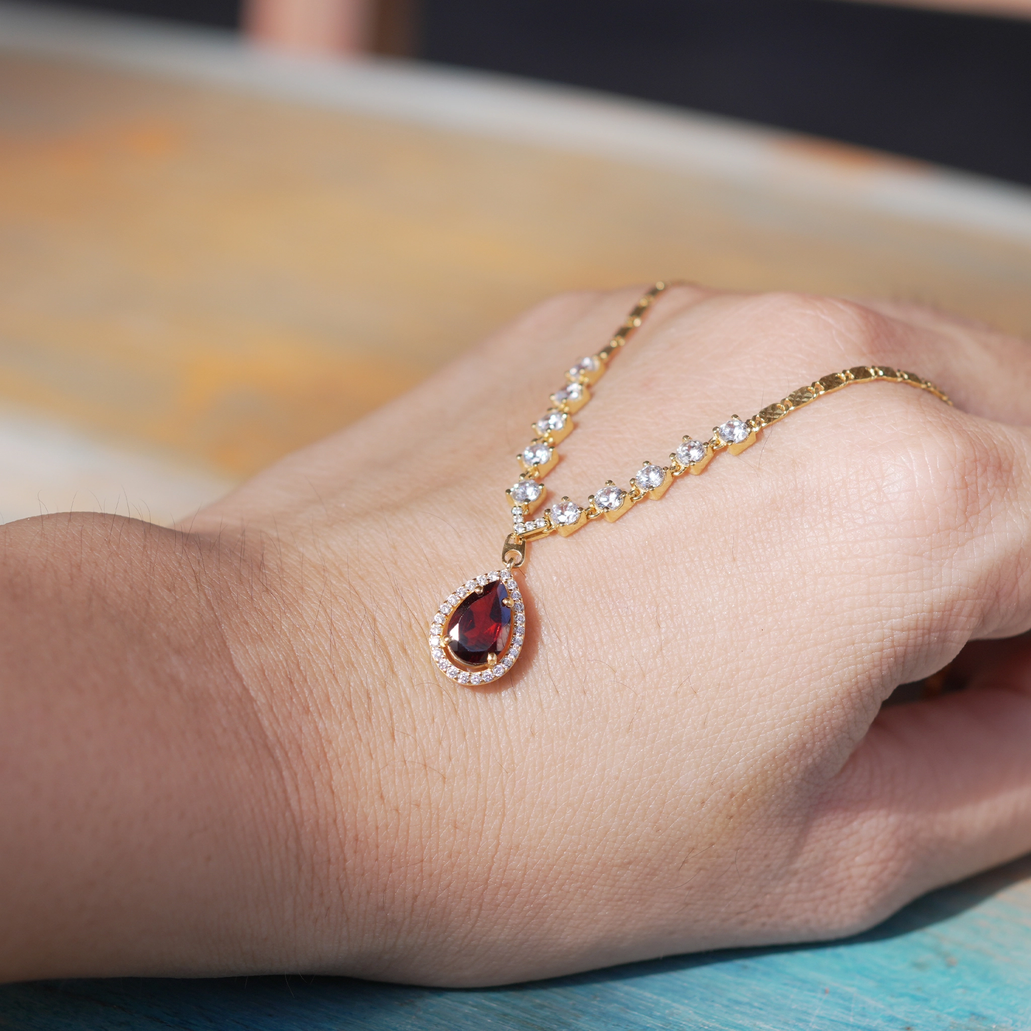 Dây Chuyền Garnet Thiên Nhiên (Ngọc Hồng Lựu) — 5
