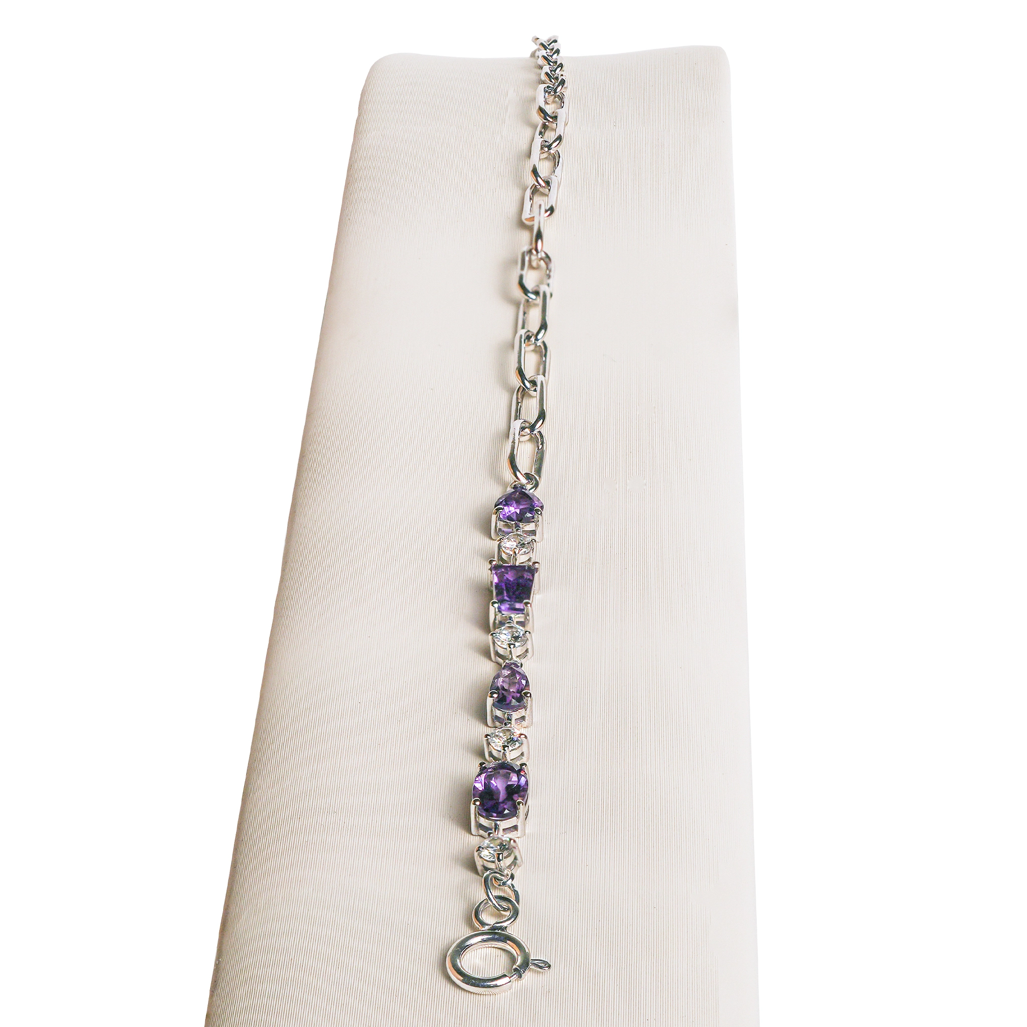 Lắc Tay Thạch Anh Tím Amethyst Tự Nhiên SCB02 — 4