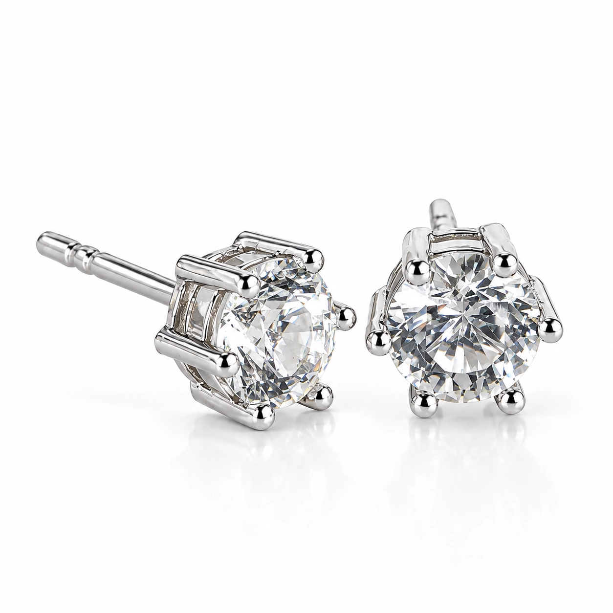 Hoa Tai Nụ Topaz Trắng Đá Bán Qúy Thiên Nhiên | SE03